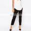 Latest fashion design new style ladies capri trousers