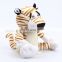 custom lifelike stuffed leopard plush toys with EN71 ISO9001 standard plush animal