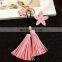 Metal Flower tassel keyring