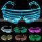 El glasses glow light up Shutter EL Wire party glasses