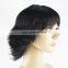 Wholesale hot sale full machine made short wig with bangs