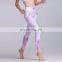 Ink printing fashion fitness training women's skinny stretch leggings