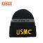 2017 New 3D Embroidered Best selling custom knit beanie hat