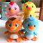 OEM ODM Keychain Plush chicken doll with Big Mouth and Red Hat