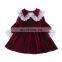2020 autumn children's girls red lace dress