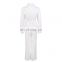 Elegant Embroidery Patchwork Lapel Long Sleeve With Belt Jumpsuits Female