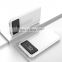 10000mah Mirror Charger Mobile Phone Power Supply Universal Slim Glass Power Bank With Type C Micro