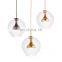 new design ceiling light clear glass nordic lanterns pendant lamp