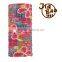 Light bule pink flower multi functional seamless 100%polyester printing bandana on sale 2016