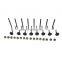 Intake & Exhaust Valves w/ Valve Stem Seals Kit Fit For Hyundai Accent Kia Rio Rio5 22211-26600