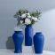 Nordic Large Blue Modern Simple Creative Hand Made Ceramic Vase For TV Bench Decor