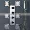 HM002 Luxury concealed thermostatic hangrid black antique gold shower set 12 inch