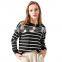 Pinstripe Merino Wool Cashmere New Fashion Design Sweater