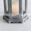 Outdoor Antique  Lantern Grey Wood Candle Lanterns Home Decorative Lantern Stand