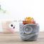 Porcelain creative personality green dill simple chrysanthemum household small succulent flower pot