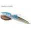 Topwater pencil lure hard Laser Wood lure  3D eyes Artificial Wooden pencil Fishing lure