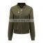 Wholesale women's 2021 high quality spring and autumn cotton material bomber jacket jacket women custom jacket top crop