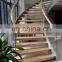 Luxury Prefabricated  Curved Tempered Glass Balustrade&Handrail Stairs Steel Spiral Staircase With Railings Kit