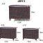 Foot Stool Storage Ottoman Bench 3 Piece Leather Cube Storage Stool Rattan Bulrush Upholstery Weave Frames Seating