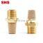 SNS PST Series brass fitting PT/NPT male thread air exhaust silence muffler pneumatic silencer