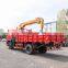 Portable cargo truck with crane 3.2 ton lifting capacity