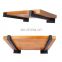 8 inch Industrial Black Floating Shelf Brackets Retro Wall Mounted Square Shelf Supports
