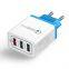 New fashion 3 USB Port Wall Charger USB Plug Universal Travel Adapter for iPhone for Samsung for Huawei