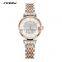 SINOBI Classic Female Wristwatch Business Casual Watch Rose Gold Alloy Band Watches Bracelet Watch