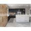 Modern european white high gloss design custom made galley cupboards living room kitchen cabinets