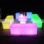 luminous plastic furniture led light up coffee bar table and chair sofa sets for event light up furniture lounge sofa