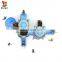 Rocket Theme Amusement Park Rides Kids Games Playsets Outdoor Plastic Slide Playground Equipment for Amusement Park