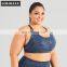 Wholesale Plus Size Women Tie Dye Sport Bra Top Fitness Shockproof Workout Wear