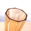 Amber Gold Colored Glass Vase Flowers Arrangement Desktop Decoration Flower Vase For Home Decor