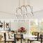Modern Crystal Glass Hemispherical Shade Pendants Chandelier Ceiling Light Fixture For Living Dining Room Bedroom Kitchen Island