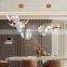 Modern Luxury LED Chandelier Lighting Living Room Decorative Dining Room Glass Lotus Leaf LED Pendant Lamp
