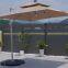 outdoor aluminum 3*3m double roof umbrella with side stand