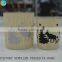 Wooden Barrel with Glass Candle Holders glass jars for candle making                        
                                                Quality Choice
