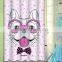 Mildew Resistant polyester flower printed waterproof shower curtain, for hotel family