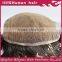 2015  new 5a top grade fast delivery 100% brazilian hair bleached knots toupee