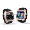 Factory supply touch screen smart watch phone with SIM card slot, calling on watch separately, BT sync, FM, pedometer