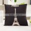Home Decorative Cotton Linen Blended Cushion Cover Crown Throw Pillow Case