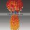 Modern orange glass pendant lamp, Hand Blown glass pendant light for chandelier RT8021-3