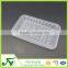 Disposable white plastic fruit packing tray
