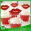 customized logo printing decoration cupcake flag picks
