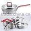8pcs Cookware Set With Electro Corrosion on Exterior MSF-3635