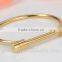 Polished Jewelry bracelet titanium steel silver gold filled Horse's hoof bangles for women