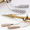 Latest Design 18K Rose Gold Plated Rhinestones Feast Tassels Earrings
