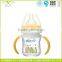 Baby Products Colorful Patterns Painting Titanium Glass Baby Feeding Bottles