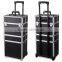 Aluminum Rolling Wheel Makeup Train Case