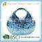 electroplating sliver ceramic handbag money bank